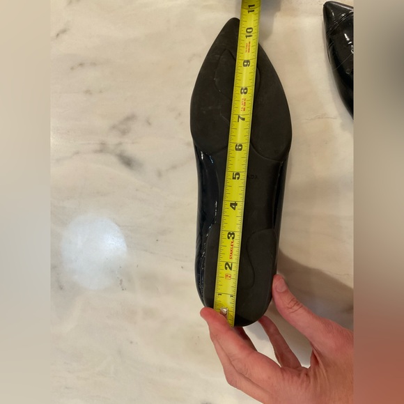 Prada Women's Navy Patent Leather ballet slippers - Picture 10 of 13